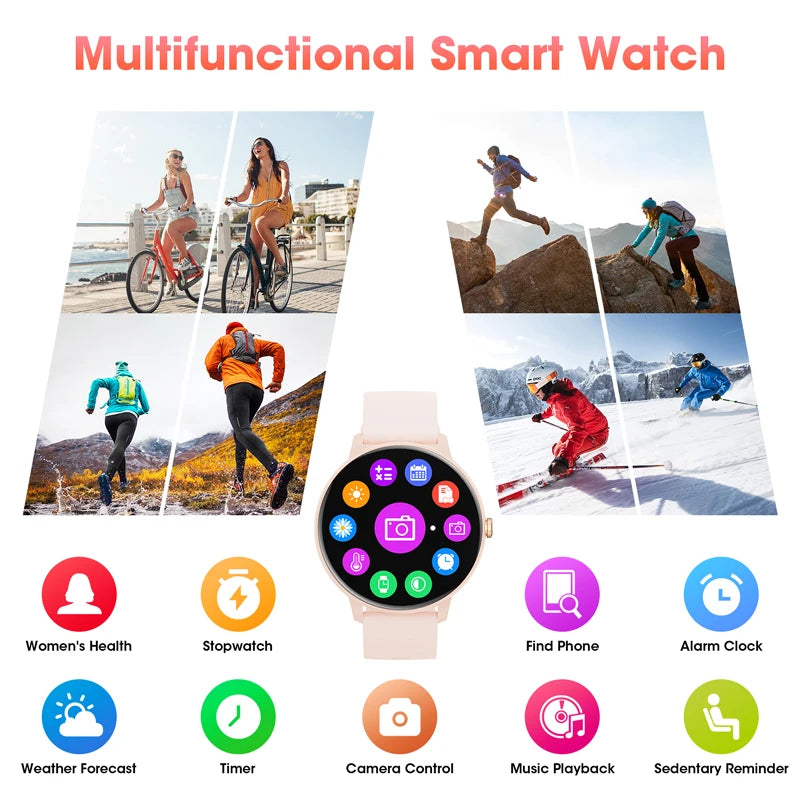 Karchilor 2024 Smartwatch for Women & Men - Bluetooth Call, Fitness Tracker