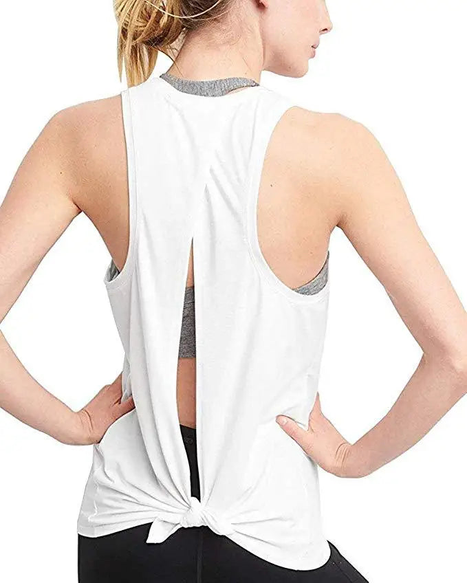 Yoga Sports Crop Top Sleeveless Gym Vest for Women