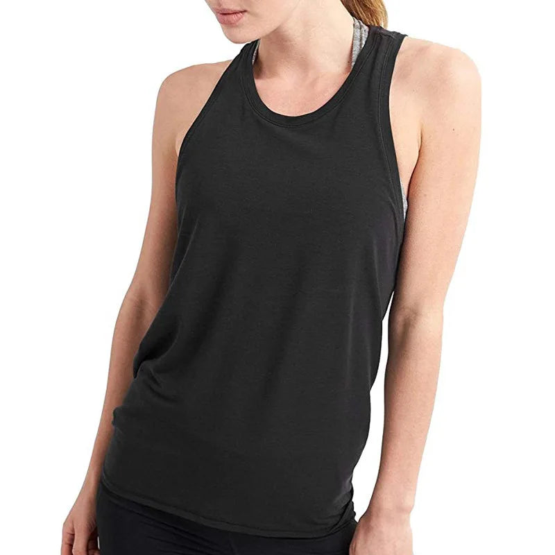 Yoga Sports Crop Top Sleeveless Gym Vest for Women