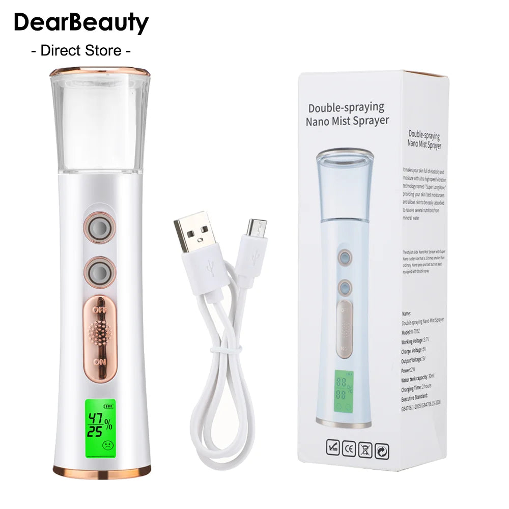 Double Spray Nano Mist Facial Steamer