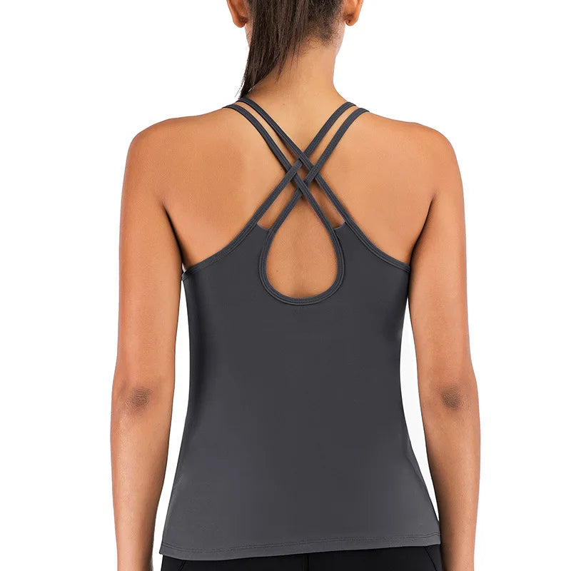 Women's Open Back Yoga Tank Top