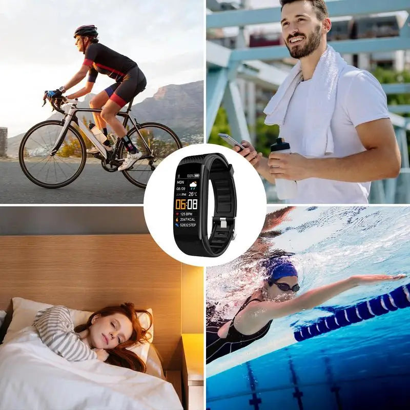 Blood Pressure & Blood Oxygen Monitor Smartwatch with IP67 Waterproof