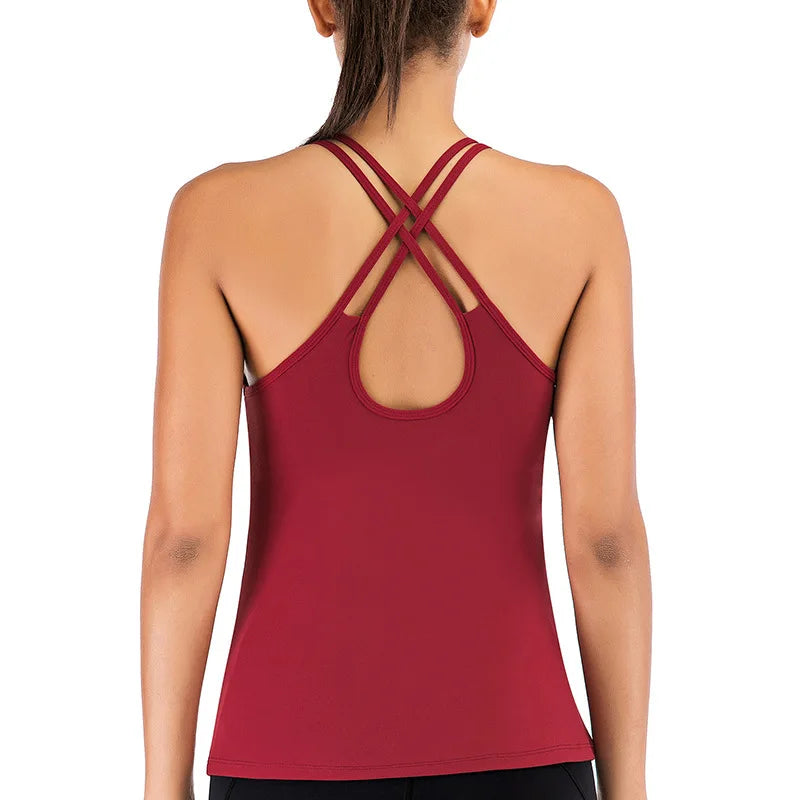 Women's Open Back Yoga Tank Top