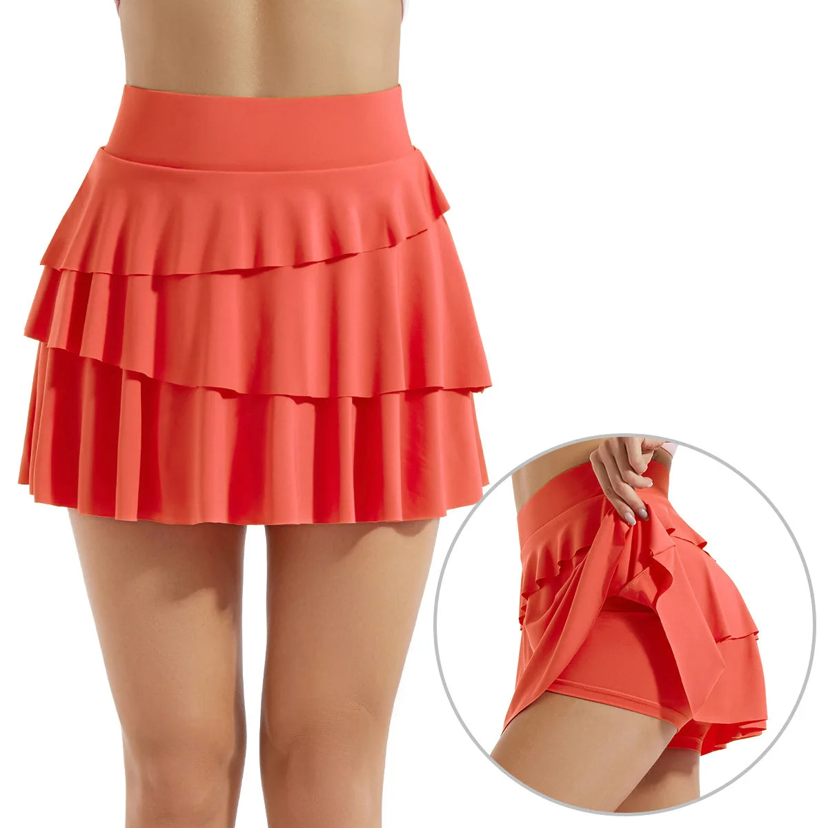 Athletic Sports Skirt & Inner Short