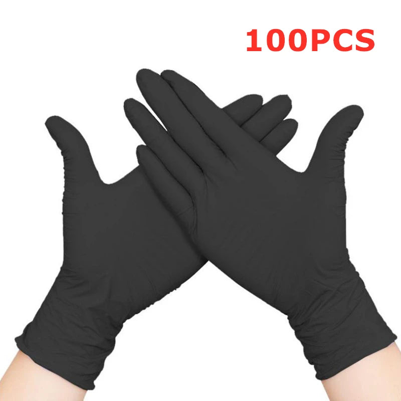 50/100PCS WHITE  Nitrile Disposable Gloves – Durable & Versatile Protection