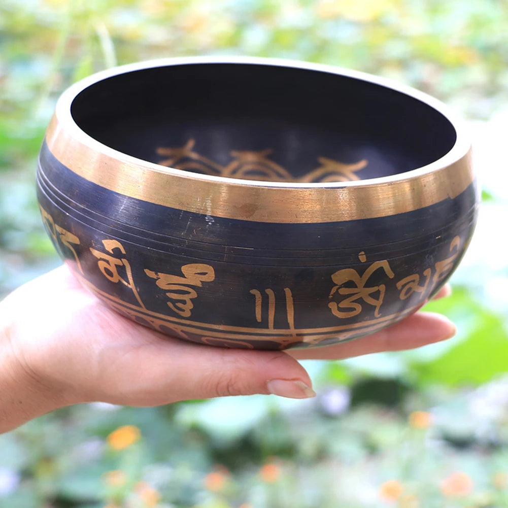 Buddha Sound Bowl Tibetan Singing Bowl with Striker