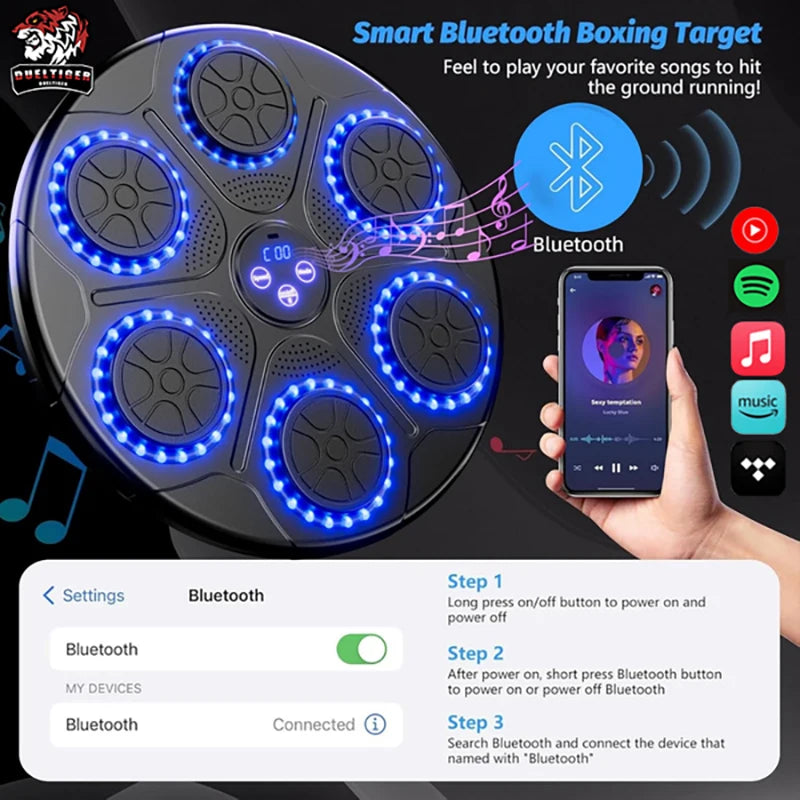 Smart Bluetooth Wall-Mounted Music Boxing Trainer