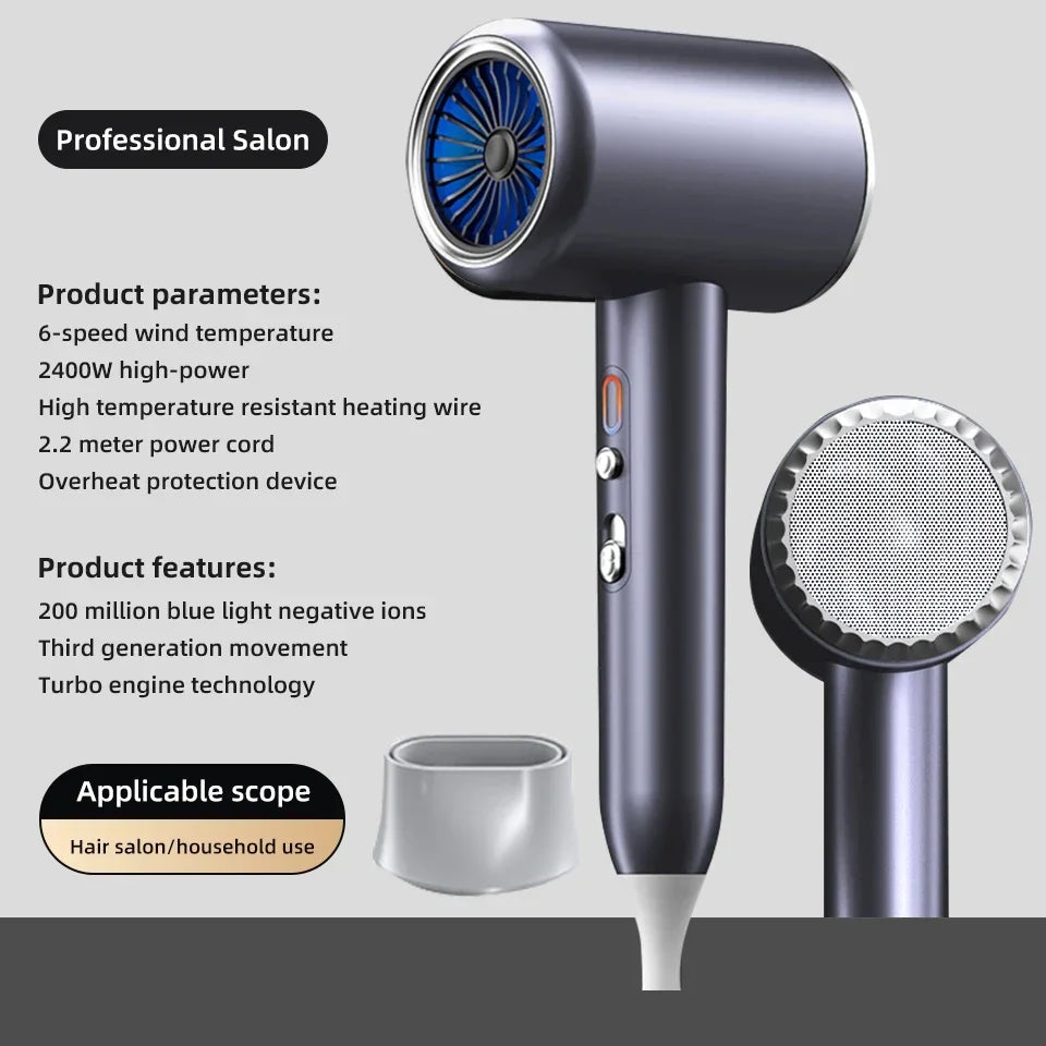 Professional 2400W Hair Dryer – Salon-Quality Styling Tool