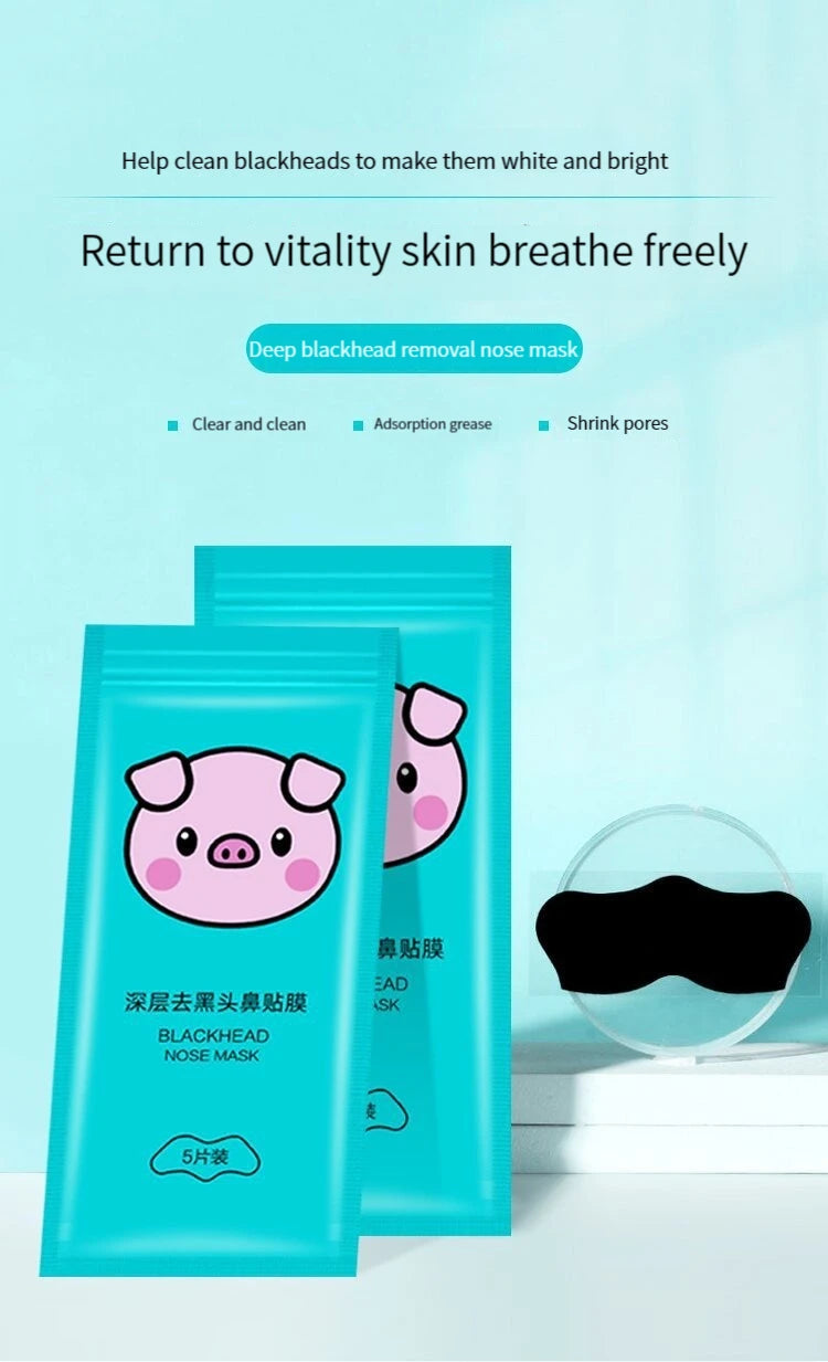 5PCS Blackhead Removal Nasal Strips – Deep Cleansing & Pore Care