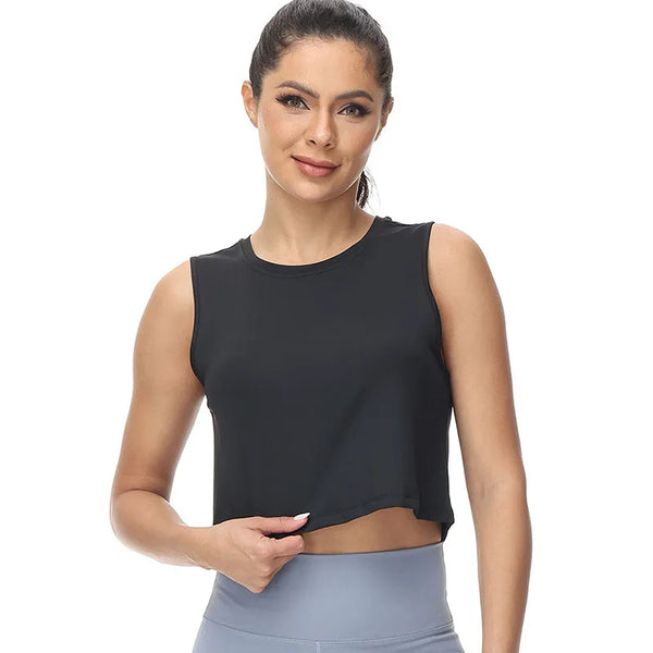 Summer Sexy Crop Top Sport Fitness Yoga Tank Top for Women