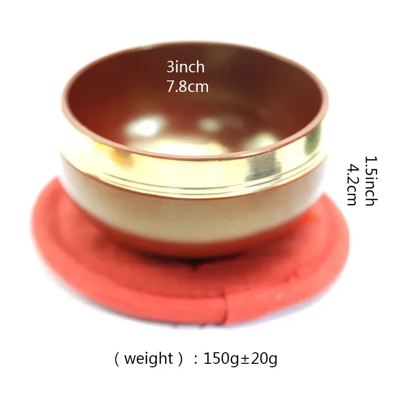 Nepal Handmade Brass Tibetan Chakra Singing Bowls (1-7 Pieces)