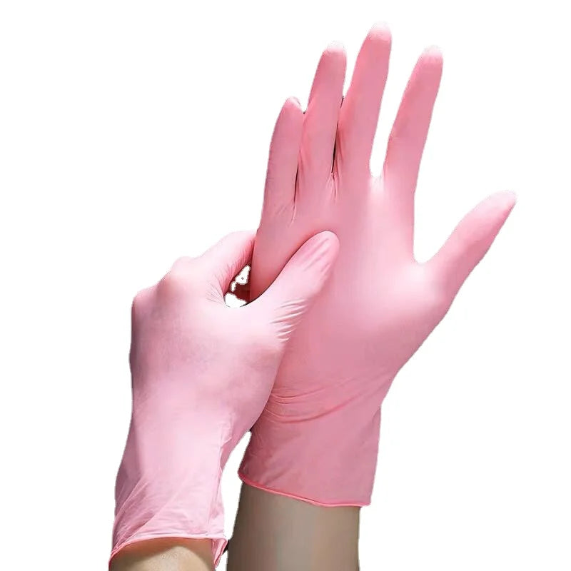 50/100PCS WHITE  Nitrile Disposable Gloves – Durable & Versatile Protection