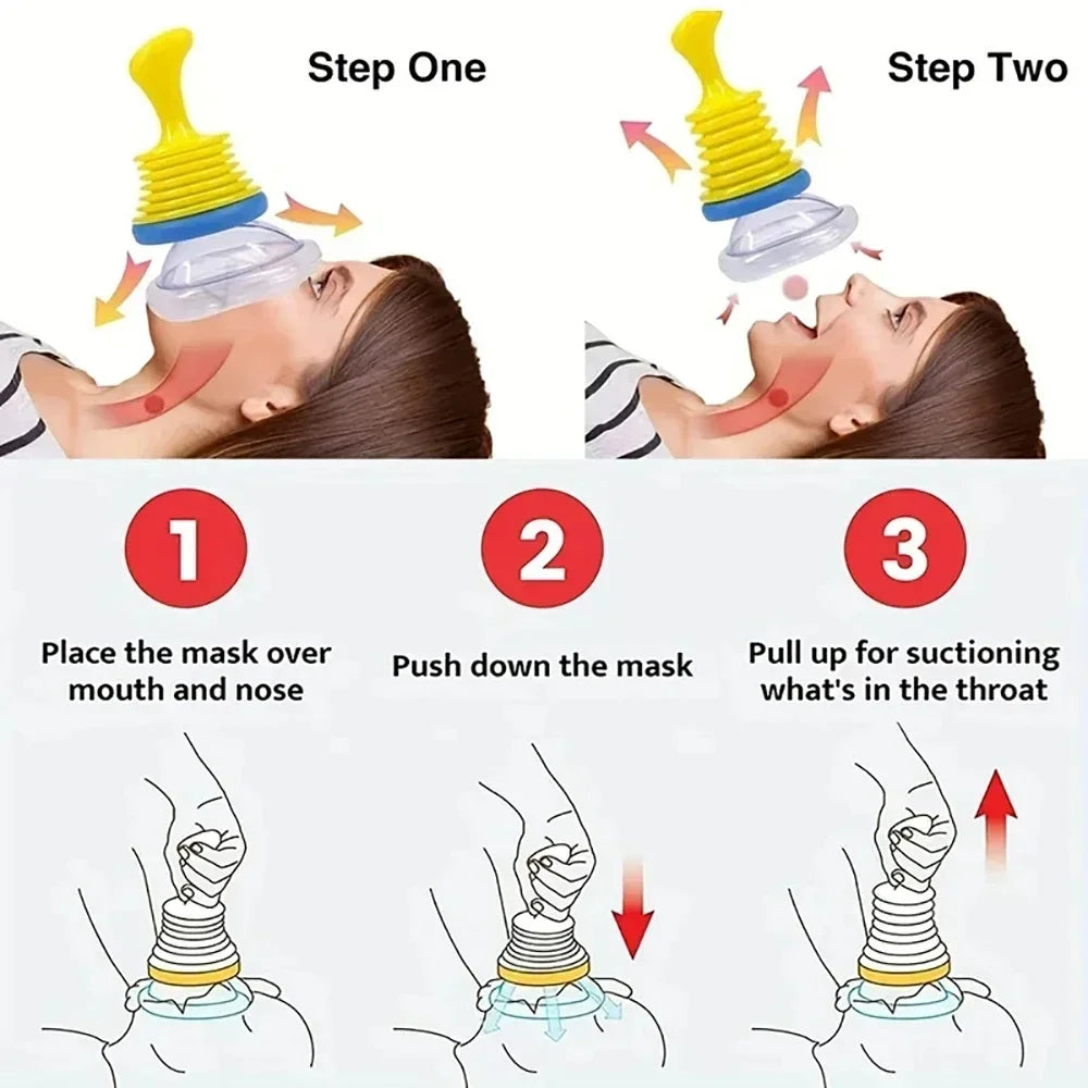 Portable First Aid Choking Device