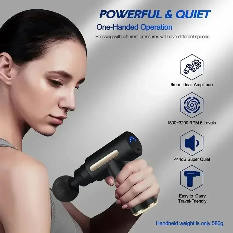 Mini Portable Fascia Massage Gun – Deep Muscle Relaxation & Recovery