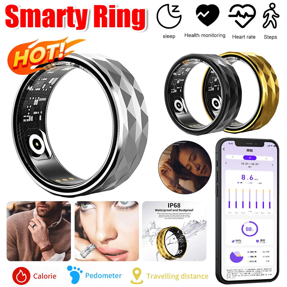 R12M Smart Ring - IP68 Waterproof Health Monitor