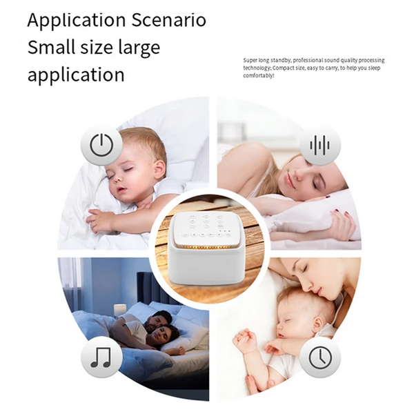 Soothing Sounds White Noise Machine With Night Light