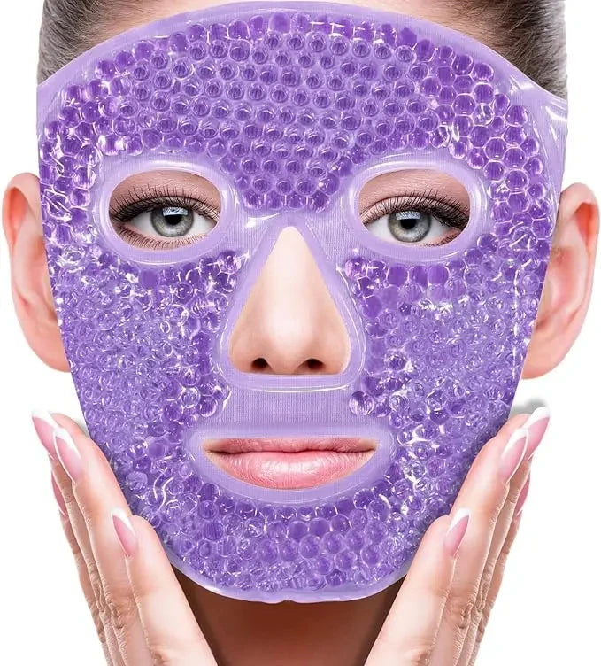 SPA Full Face Eye Mask - Hot & Cold Gel Compress for Face Puff & Dark Circles