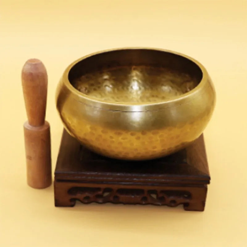 8cm Handmade Buddha Sound Bowl – Brass Tibetan Singing Bowl