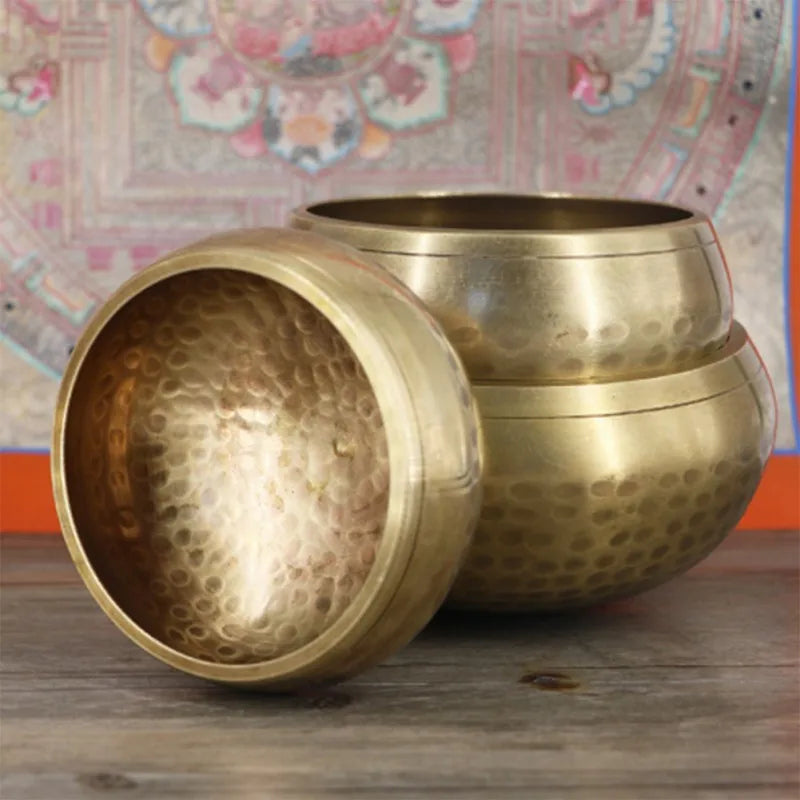 8cm Handmade Buddha Sound Bowl – Brass Tibetan Singing Bowl