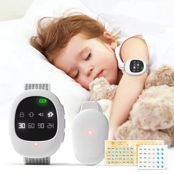 40M Wireless Bedwetting Alarm with Wristband for Kids & Adults