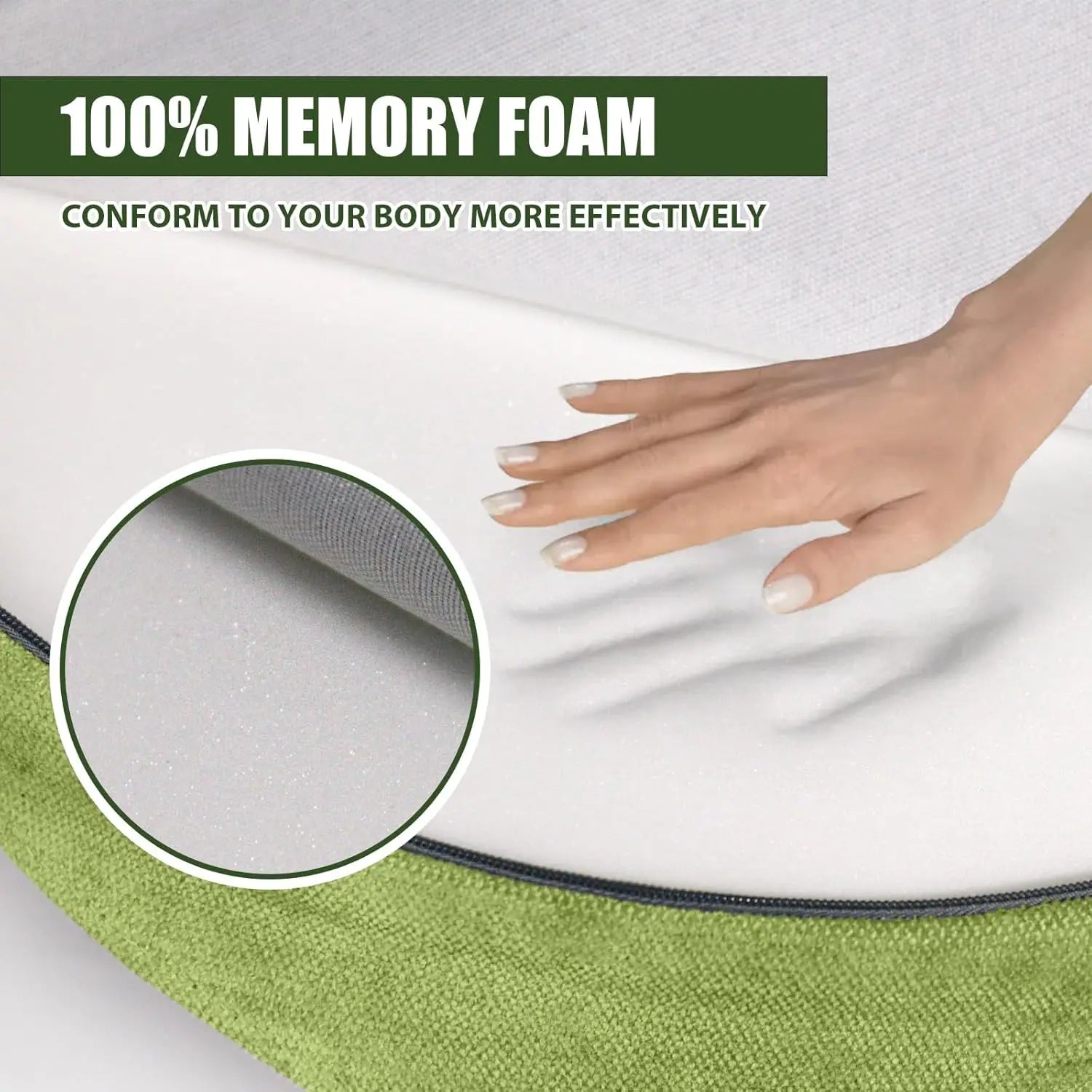 Large Foam Meditation Floor Cushion for Adults