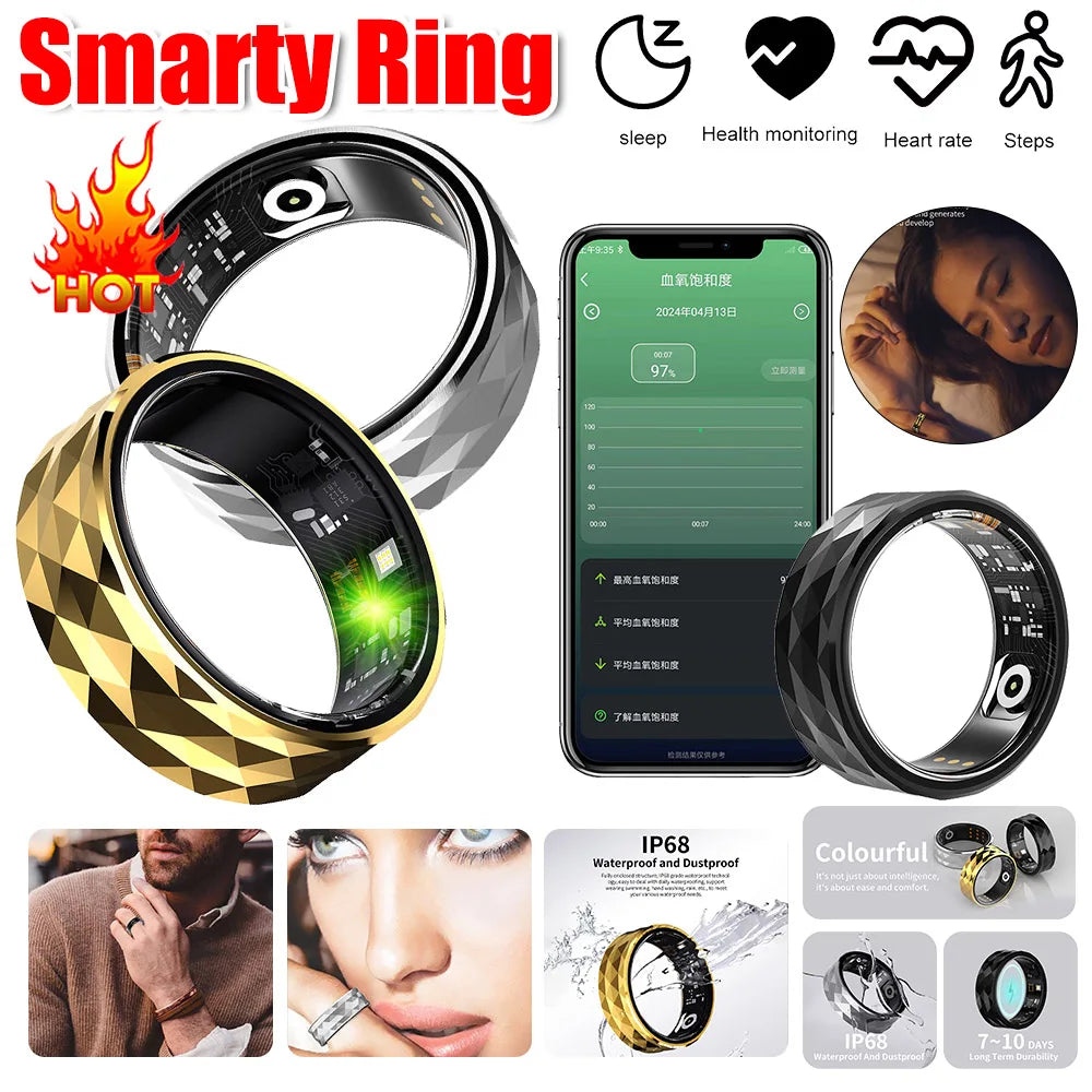 R12M Smart Ring - IP68 Waterproof Health Monitor