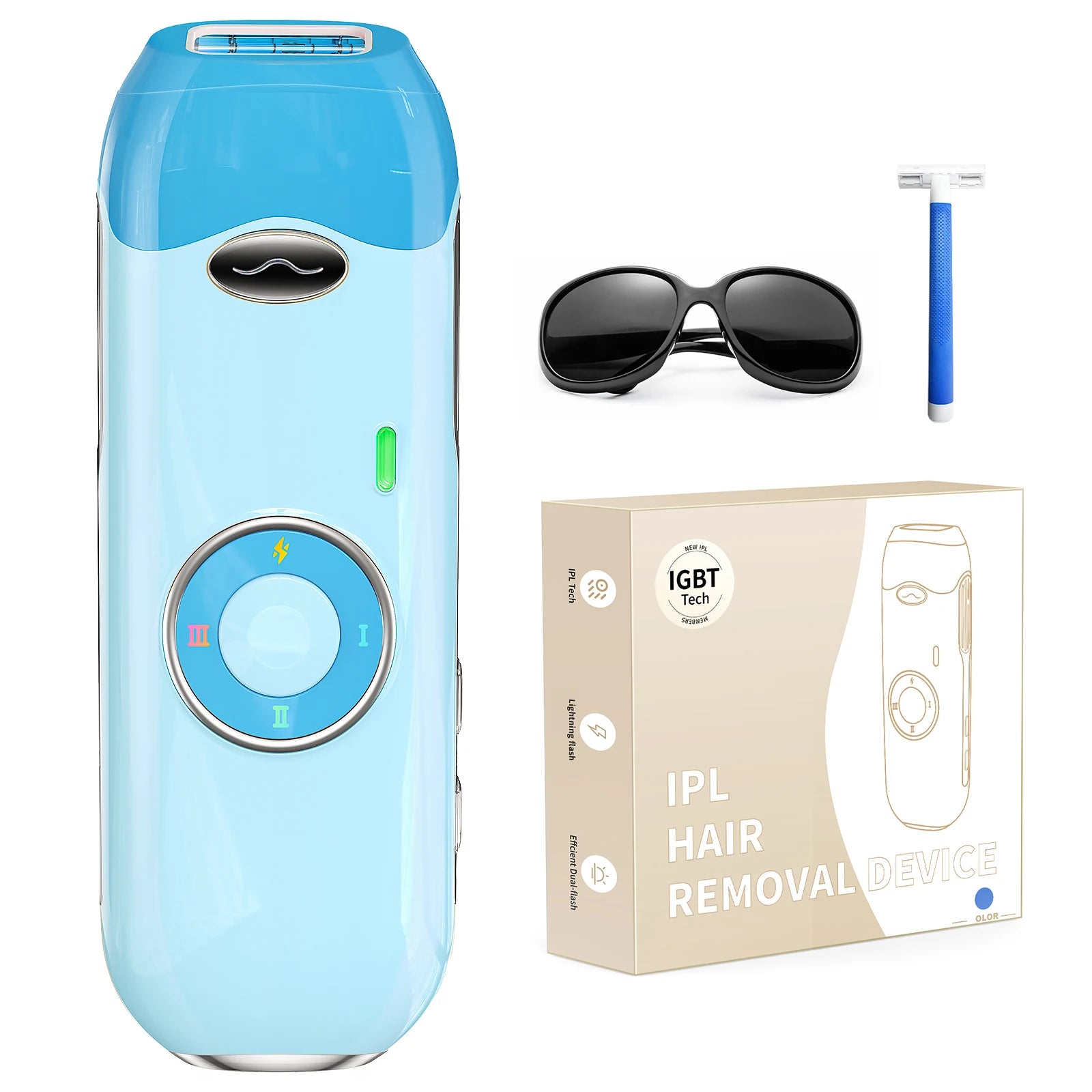 IPL Hair Removal Laser Epilator 22J - Painless Quick Flash Treatment