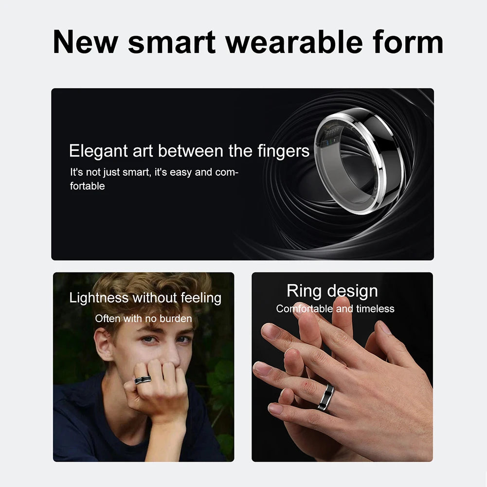 Smart Ceramic Health Fitness Tracker Ring